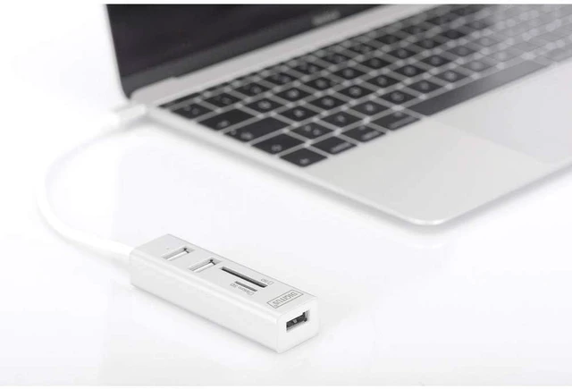 Alt view image 4 of 4 - DIGITUS USB Type-C Adapter Cable and HUB White White