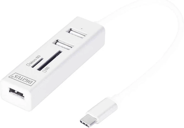 Main image of DIGITUS USB Type-C Adapter Cable and HUB White White
