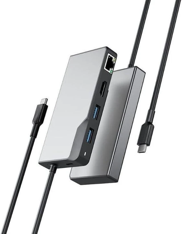 Main image of UCFUPRGEV2-SGR 5-in-1 Multiport Hub 4K Video Space Gray