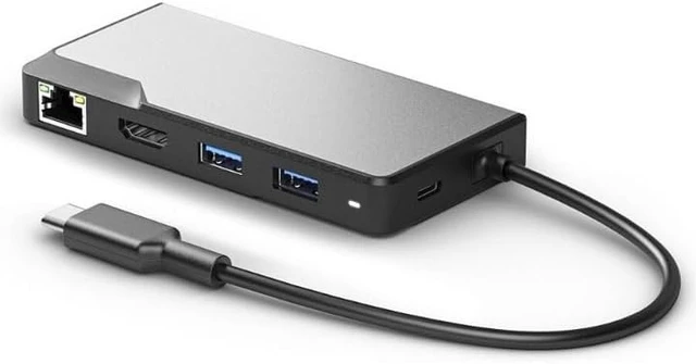 Alt view image 2 of 2 - UCFUPRGEV2-SGR 5-in-1 Multiport Hub 4K Video Space Gray