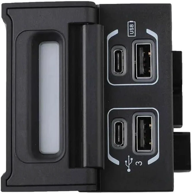 Alt view image 2 of 4 - USB Port Media Hub for 2018-2021 68453787AA 68271567AA 68271567AB