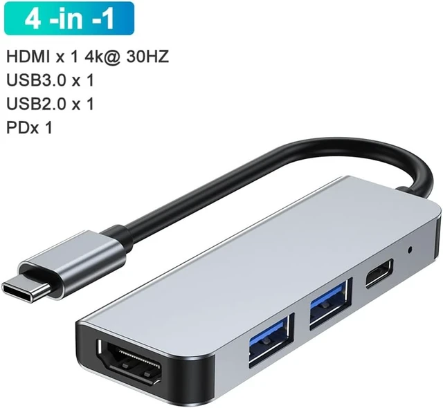 Alt view image 2 of 5 - C Hub Type Adapter to Multi Usbc 3.0 Splitter OTG RJ45 Card Reader(D)