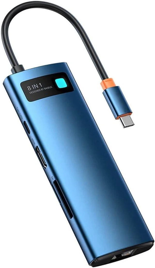 Main image of C HUB Type to -Compatible 3.0 8 in 1 Dock for Pro Air Splitter(Blue,E)