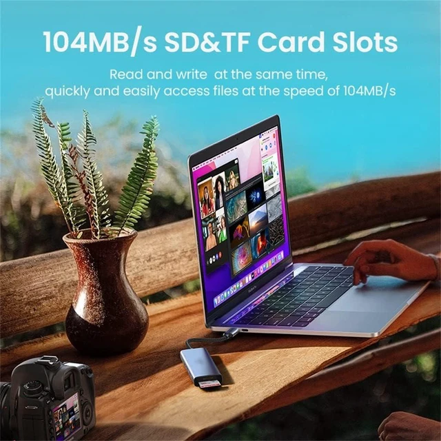 Alt view image 3 of 5 - C HUB Type to Multi 3.0 Adapter Dock USB-C .1 Splitter Port(E)