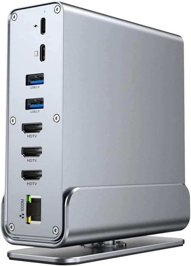 Alt view image 6 of 7 - USB C Docking Station 15 in 1 4K@60Hz Display USB Hub Port