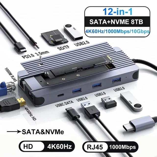 Alt view image 3 of 7 - USB 10Gbps NVMe Aluminum