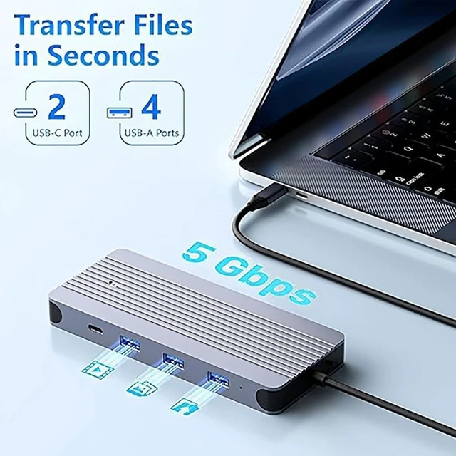 Alt view image 7 of 7 - USB 10Gbps NVMe Aluminum