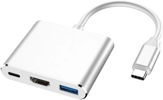 Main image of Type-c HUB C to -Compatible Splitter USB-C 3 in 1 4K .0 PD(Gray)