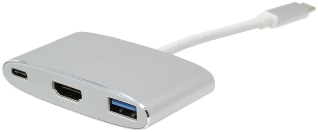 Alt view image 3 of 5 - USB Type C Hub Adapter to Hdmi 4k/USB 3.0/USB C, 3.1 with Fast Charging Port