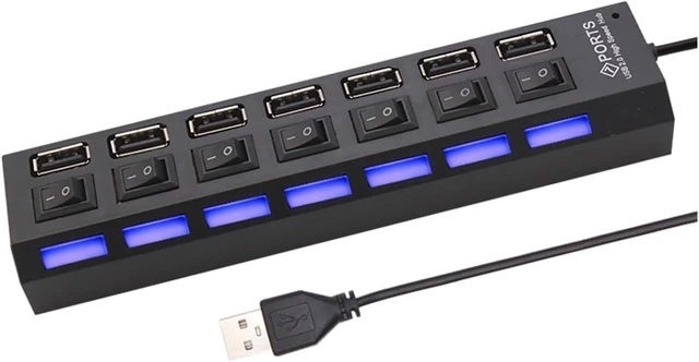 Main image of USB Switch Extension 7 Ports USB HUB Power Adapter
