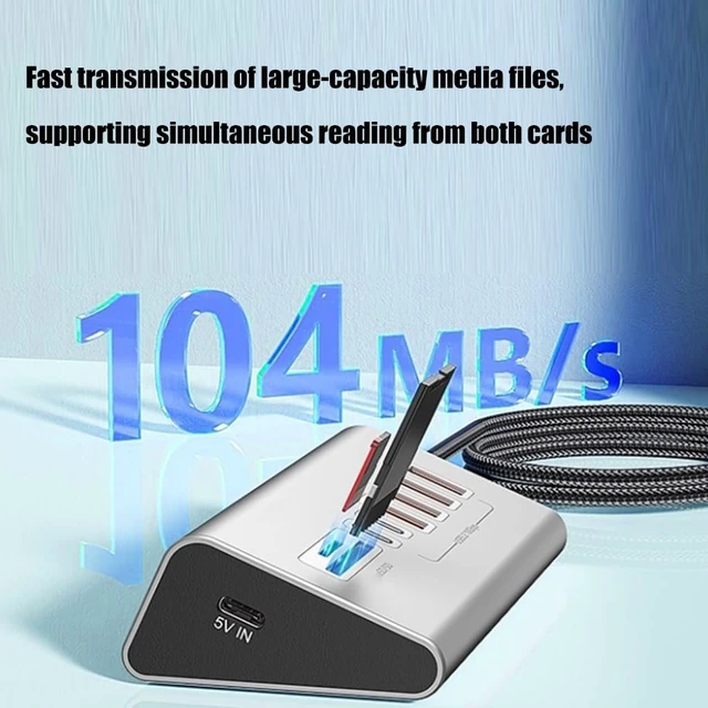 Alt view image 3 of 7 - Aluminum Alloy USB C Hubs 8 Port USB 3.2 10Gbps SDTF Card Reader Plugs and Play for Travel