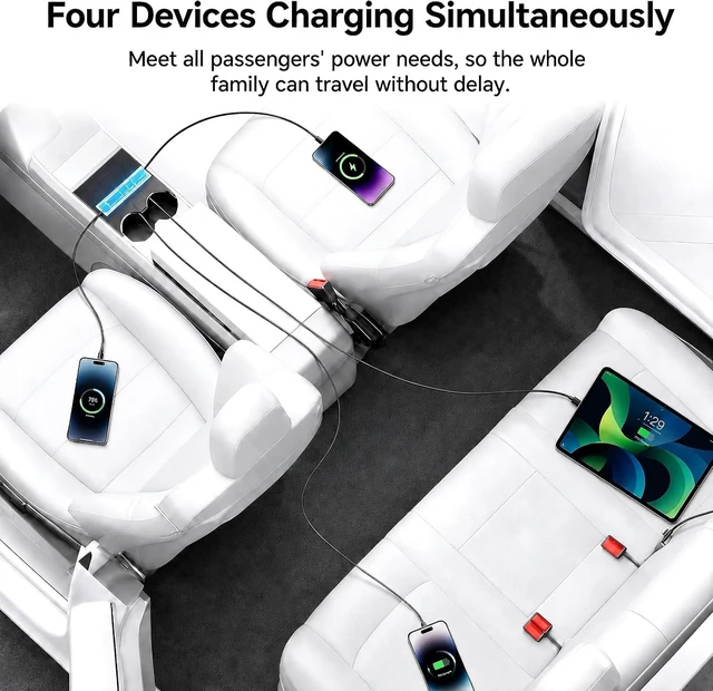Alt view image 7 of 7 - USB Hub for Tesla Model 3 Highland 2024-2026 Model Y Juniper 2025-2026