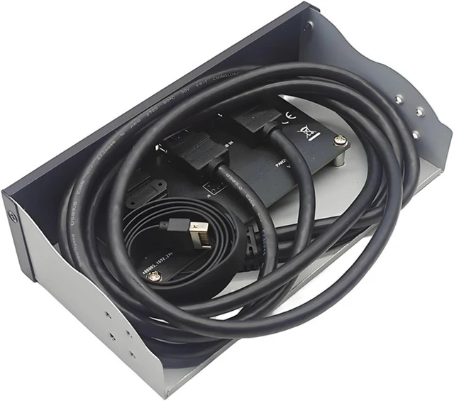Alt view image 3 of 6 - USB 3.0 Front Panel Hub Adapter 2 Ports USB-A + 1 Type-C for 3.5" Floppy Or 5.25" Optical Drive Bay Desktop PC with 19pin & Type-E Cables(Type D for 3.5 inch)