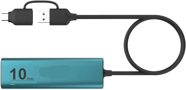 Alt view image 3 of 3 - 6 in 2 Ty/pe C HUB 10Gbps USB3. Gen2 3 Ports