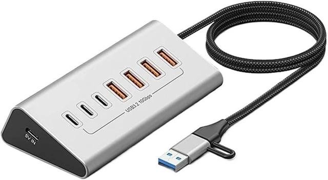 Main image of 10Gbps 7 in 1 Docking Station USB 3.2 GEN HUB Data Transfer Adapter
