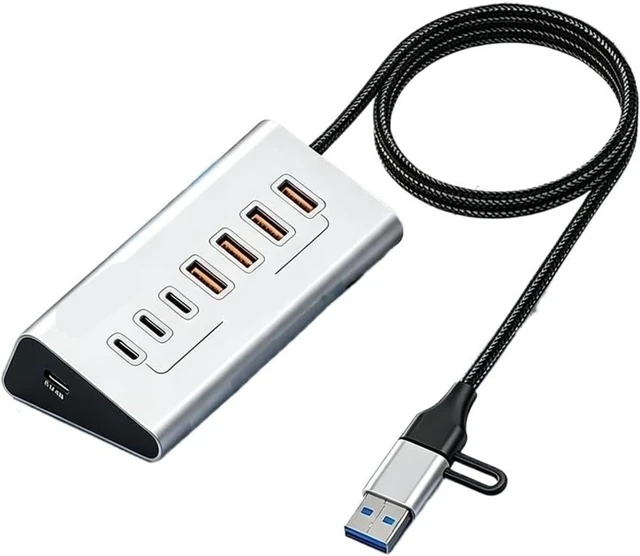 Alt view image 2 of 3 - 10Gbps 7 in 1 Docking Station USB 3.2 GEN HUB Data Transfer Adapter