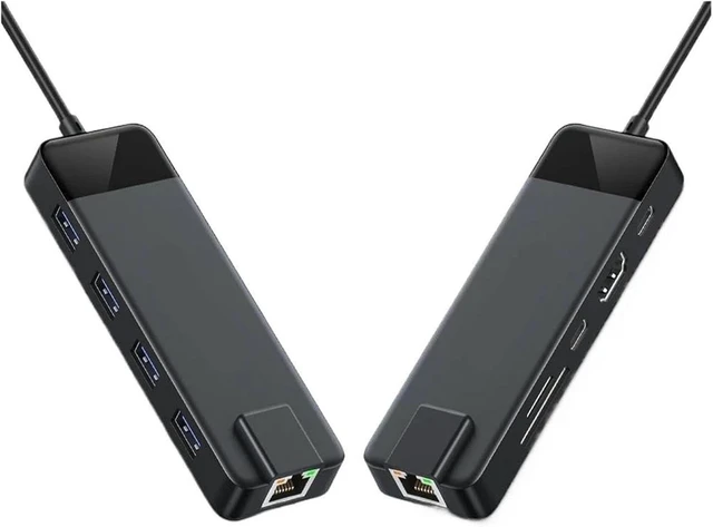 Alt view image 3 of 4 - 10/9in-1 USB C Hub Ty/pe Docking Station RJ45 PD