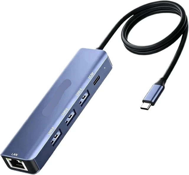 Alt view image 2 of 3 - 5-in-1 USB C Hub Type to 3.0 HUB Splitter Adapter