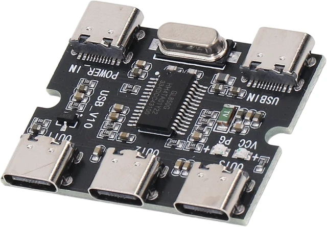 Alt view image 2 of 7 - USB 2.0 Hub Expansion Module, 1 in 3 Out Type C Interface, GL850G