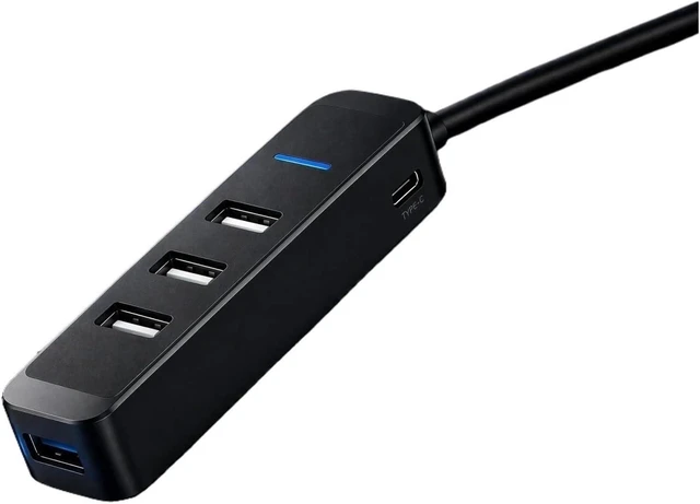 Alt view image 3 of 4 - 4 Port USB 2.0 Hub 5V 2A Powered Splitter