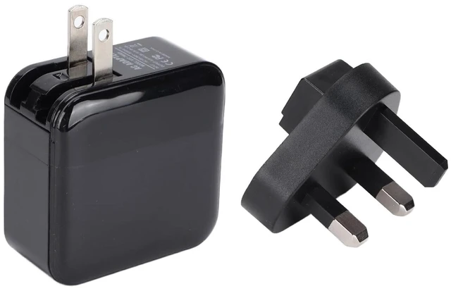 Alt view image 3 of 7 - Aurikall USB C Charger Adapter with HD Multimedia Interface and USB 3.0 Hub, 39W PD Fast Charging Dock Compatible with, Supports 4K Video Output, Foldable Plug (US standard + UK standard adapter)