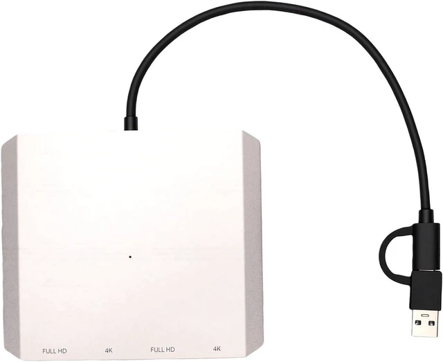 Alt view image 7 of 7 - Bewinner Multiport USB C Hub with Dual 4K Display Support