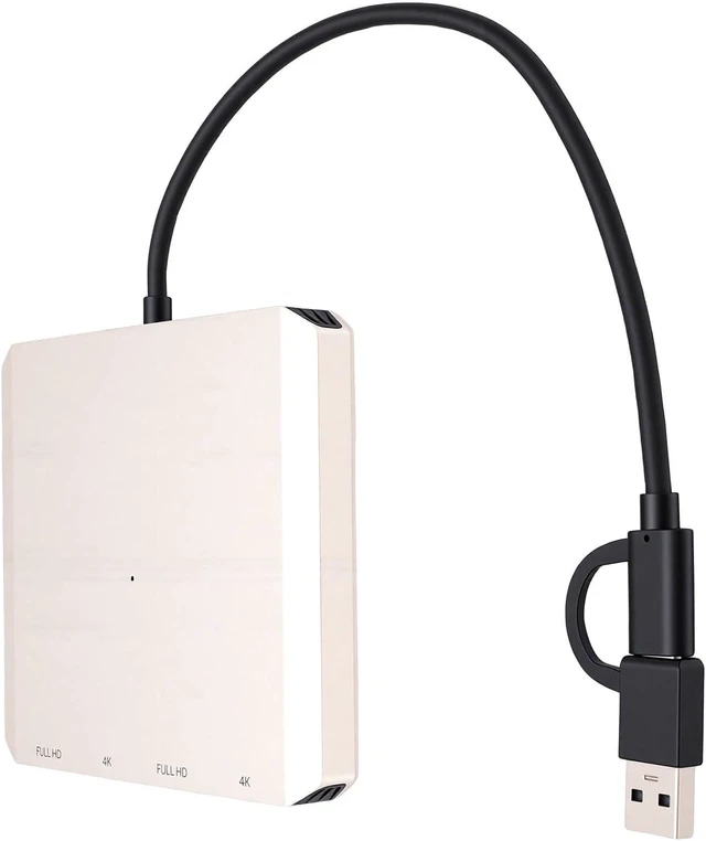 Alt view image 4 of 7 - Zunate USB C Docking Station with Dual 4K Outputs