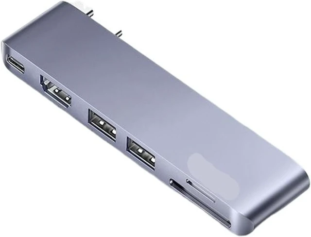 Alt view image 2 of 3 - USB-C HUB 6-in-2 Ty/pe-C to 4K HDMI 3 USB3.0