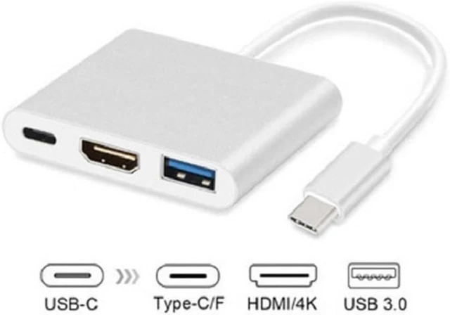 Alt view image 3 of 4 - USB C To HDMI Adapter USB 3.1 Hub Compatible With S23 Ultra Laptop