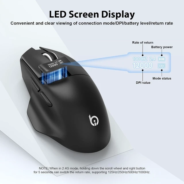 Alt view image 6 of 7 - USB C Hub 7 Ports (4ft) and xiaobi Wireless Mouse