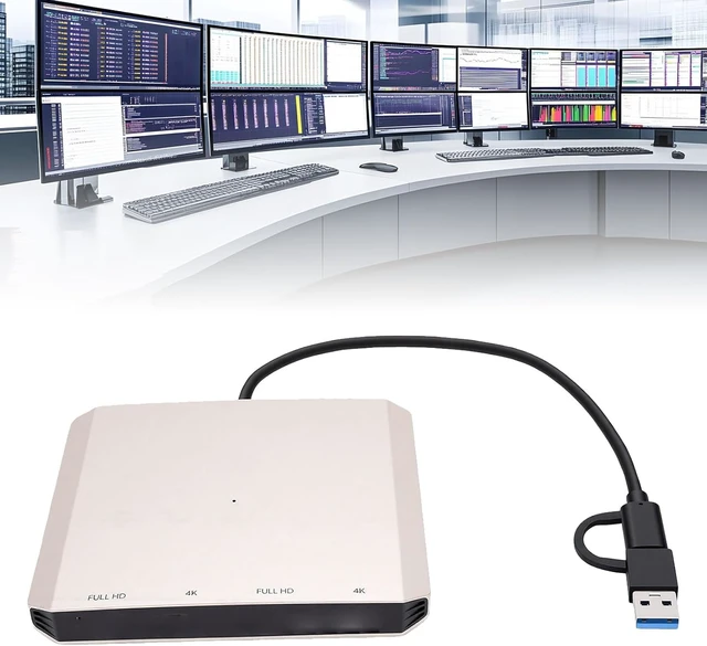 Alt view image 2 of 7 - Zunate USB C Docking Station 4 in 1, 4K 30Hz HD Multimedia Hub for PC