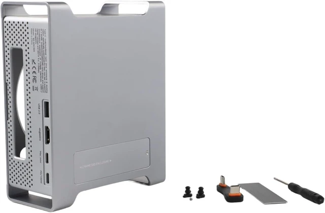 Alt view image 2 of 7 - Aluminum 9-Port for Docking Station for Mac for mini Aluminum