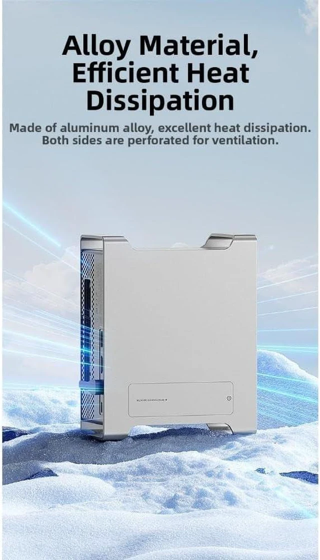 Alt view image 5 of 7 - Aluminum 9-Port for Docking Station for Mac for mini Aluminum