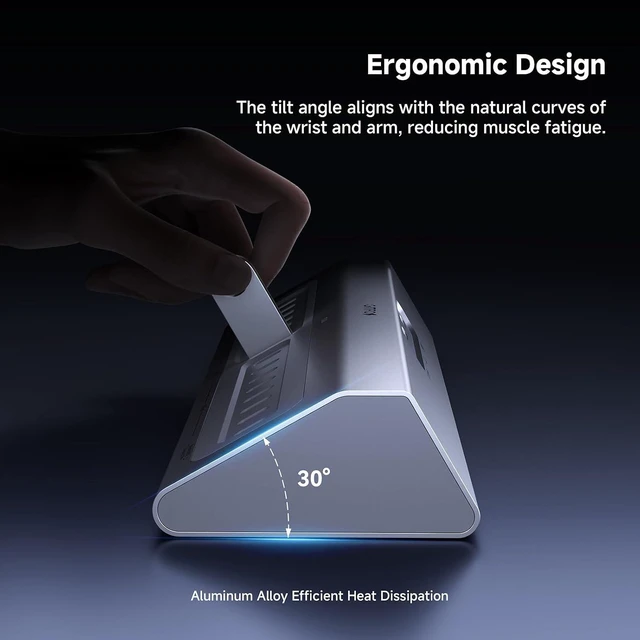 Alt view image 7 of 7 - Gitfos Powered USB Hub, 18 in 1 Powered USB 3.2 Hub,13 USB 10Gbps,100W PD