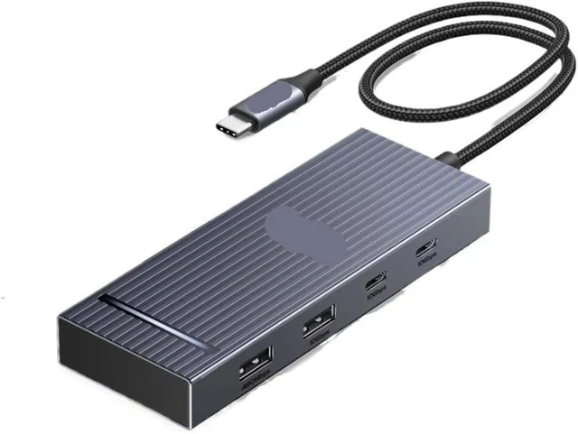 Alt view image 2 of 4 - USB HUB 8-in-1 Ty/pe-C to 4K60Hz HDMI USB-A&C 3.2 10Gbps