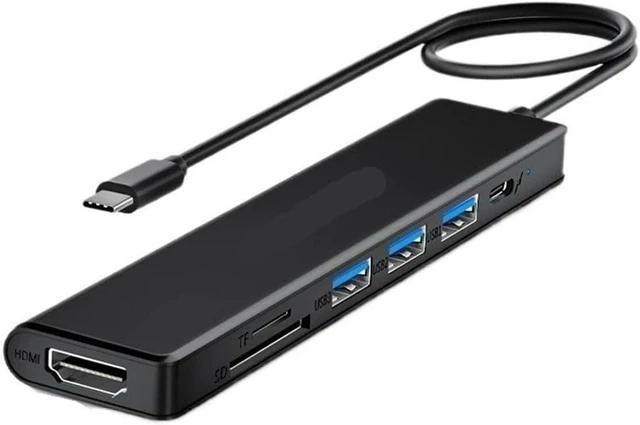 Alt view image 2 of 3 - TC70 USB C HUB Type 3.0 Docking Station HDMI 4K@30Hz 100W