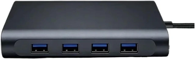 Alt view image 3 of 4 - 11-in-1 Docking Station USB 3.0 HUB T/y/pe-C to 4K HDMI 5Gbps USB3