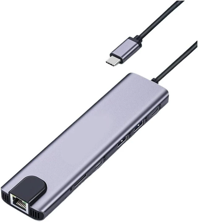 Alt view image 2 of 4 - 11 in 1 USB C HUB 4K HDMI Ty/pe Adapter Port