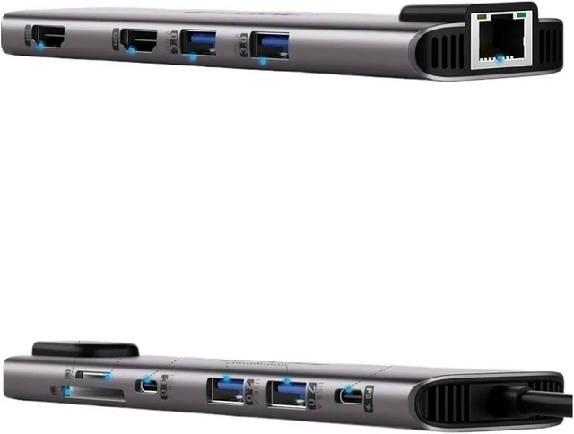 Alt view image 3 of 4 - 11 in 1 USB C HUB 4K HDMI Ty/pe Adapter Port