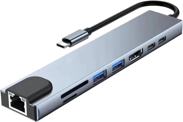 Main image of USB 8 in 1 Type C 3. to 4K HDTV Hub Adapter