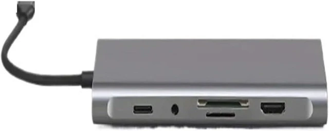 Alt view image 2 of 3 - 11 Ports USB C HUB Docking Station RJ45 Adapter