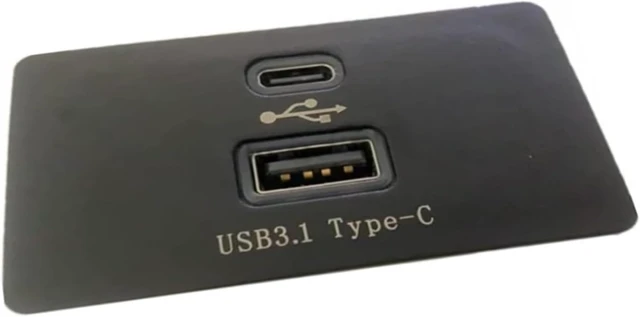 Alt view image 3 of 6 - Sync 3 Media Hub Module LB5T-14F014-CB with Type-C USB Port and Storage Box