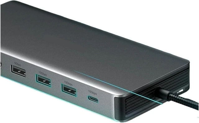 Alt view image 4 of 4 - 13-in-1 USB HUB Triple Display T/y/pe-C to 4K60Hz DP