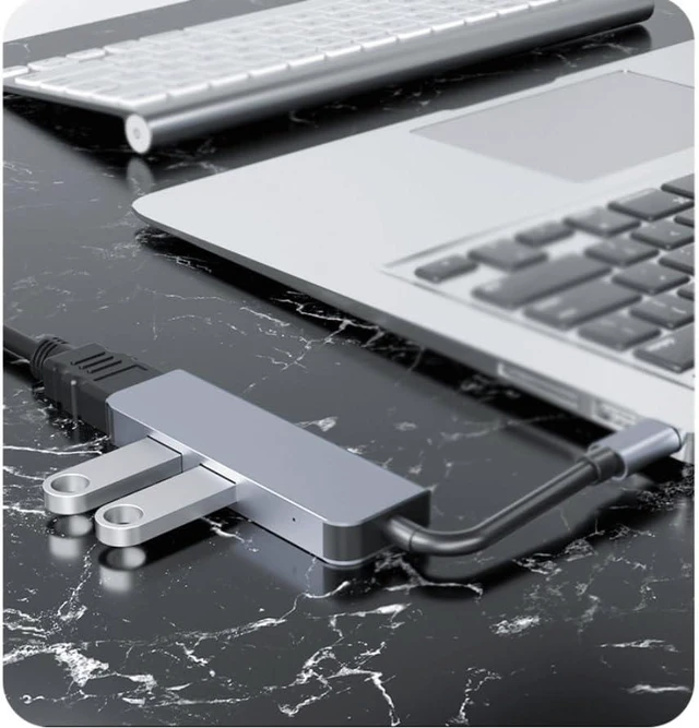 Alt view image 4 of 5 - Dock to Laptop Converter Hub Three in