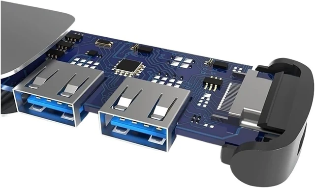 Alt view image 3 of 3 - USB C HUB T/y/pe to Hdmi-com/patible Adapter Docking Station Accessories