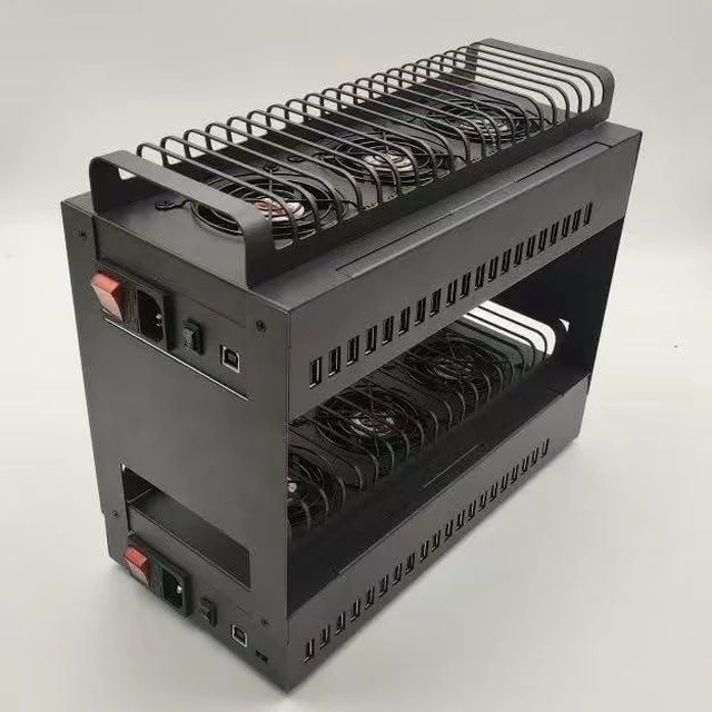Main image of Phone Farm Box Mobile Farm Server USB Hub Integrated Device Industrial 20 Port USB Hub Charging Station Phones Farming HUB USB2.0