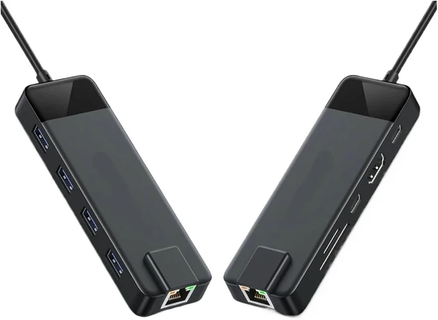Alt view image 3 of 4 - 10/9in-1 USB C Hub T/y/p/e Docking Station RJ45 PD 100W Adapter 3.0(10 in 1 with RJ45)