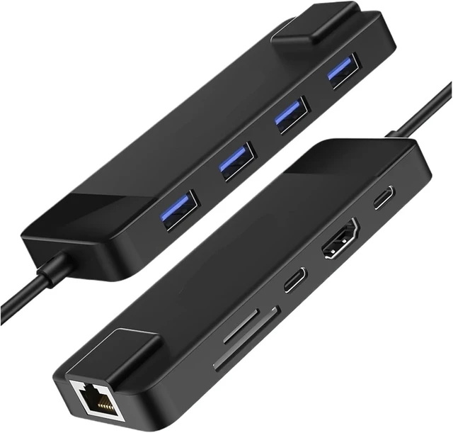 Alt view image 4 of 4 - 10/9in-1 USB C Hub T/y/p/e Docking Station RJ45 PD 100W Adapter 3.0(10 in 1 with RJ45)