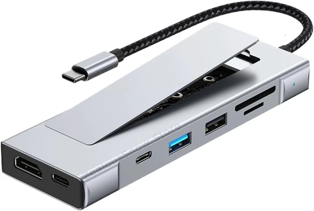 Main image of 8-in-1 USB 3.2 Hub with Disk Storage Function