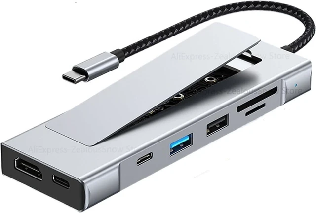 Alt view image 2 of 3 - 8-in-1 USB 3.2 Hub with Disk Storage Function